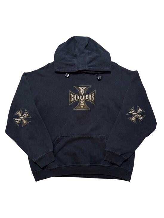 West Coast Choppers Other - VTG 90's West Coast Choppers Jesse Who Pullover Hoodie Men's L Navy Blue